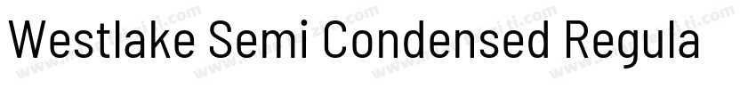Westlake Semi Condensed Regular字体转换